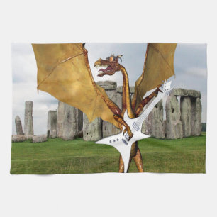Draak van Stonehenge Theedoek