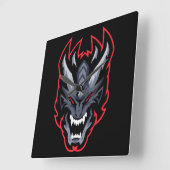 Draak Vierkante Klok (Hoek)