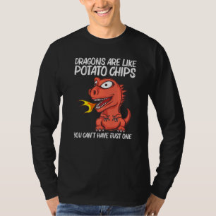 Draak voor mannen vrouwen Vuur ademend wezen 1 T-shirt