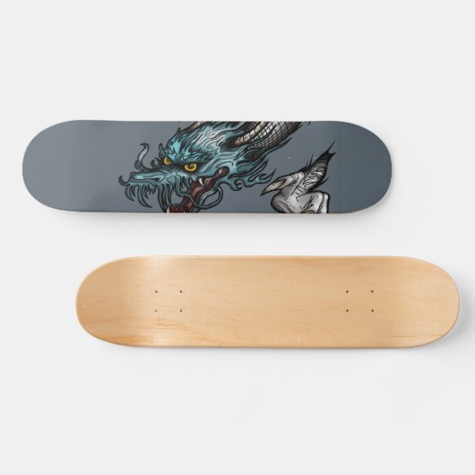 Draak zweeft skateboard (Horizontaal)