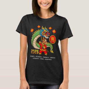 Draakdans Jaar Van Het Paard Chinees Nieuwjaar Die T-shirt