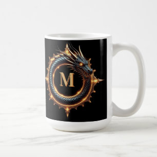 🐉 Draakfantasie Symbool met Aangepaste Naam voor Koffiemok