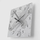 Drabuly & Daisies Vierkante Klok (Hoek)