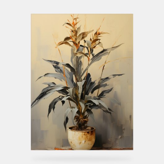 Dracaena - Floral Impasto (Recto)