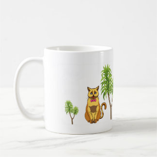Dracaena giftig voor katten Waarschuwingskunst Koffiemok