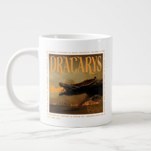 Dracarys Drogon Breathing Fire Graphic Extra Grote Beker (Links)