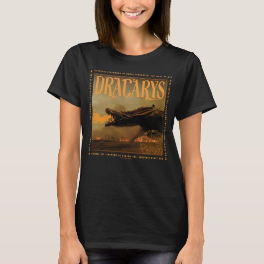 Dracarys Drogon Breathing Fire Graphic T-shirt (Voorkant)
