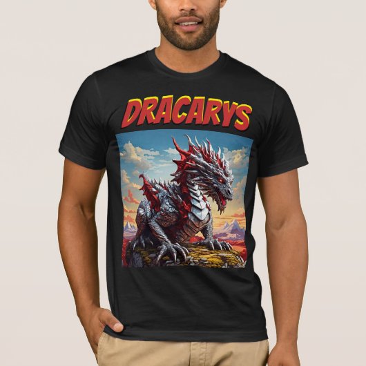 Dracarys: Verover uw stijl met Retro Majesty T-shirt (Voorkant)