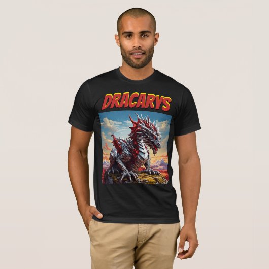 Dracarys: Verover uw stijl met Retro Majesty T-shirt (Voorkant volledig)