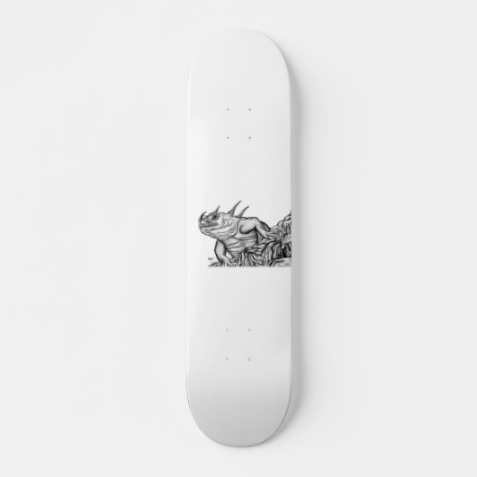 Drache am Felsen Skateboard (Voorkant)