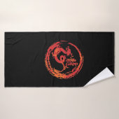 Drache chinesisches Tierkreiszeichen Badhanddoek (Badhanddoek)