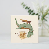 Drache in grün und beige (Staand voorkant)