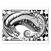 Drache mit Ornamenten Rubberstempel (Afrduk)