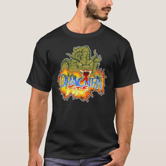 Drachen Fire Logo Design Classic T-Shirt (Devant)