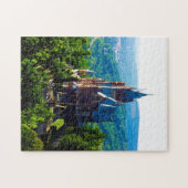 Drachenfelsen Castle Duitsland. Legpuzzel (Horizontaal)