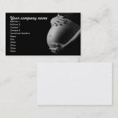 drachtige buik (b&w) visitekaartje (Voorkant / Achterkant)