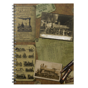 drachtige laptop voor locomotieven - 80 pagina's notitieboek
