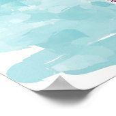 drachtige mermaïddruk poster (Hoek)