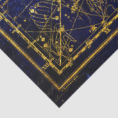 Draco Gold Celestial Constellation Tissuepapier (Detail)