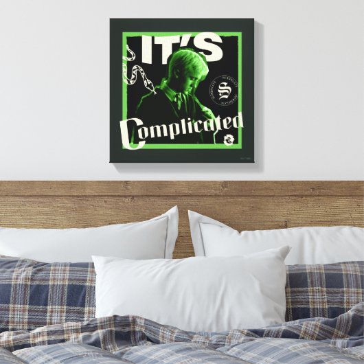Draco Malfidus - "Het is ingewikkeld" Canvas Afdruk (Insitu (Slaapkamer))