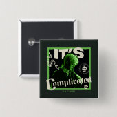 Draco Malfidus - "Het is ingewikkeld" Vierkante Button 5,1 Cm (Voorkant /achterkant)