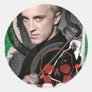 Draco Malfoy 6 Ronde Sticker
