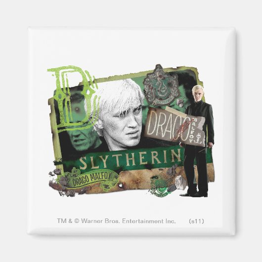 Draco Malfoy Collage 1 Magneet (Voorkant)