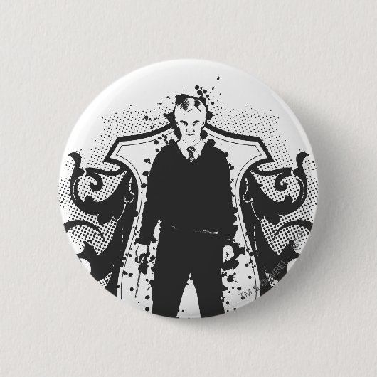 Draco Malfoy Dark Arts Design Ronde Button 5,7 Cm (Voorkant)