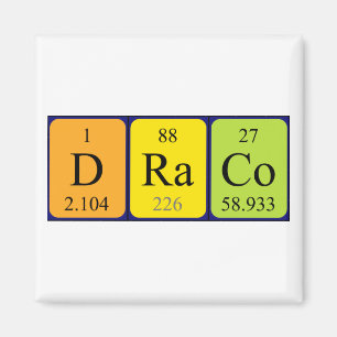 Draco periodiek table name magnet magneet