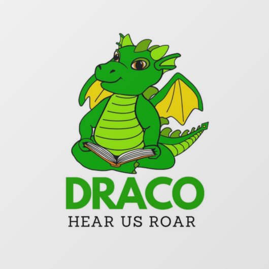 Draco window cling raamsticker (Vel)