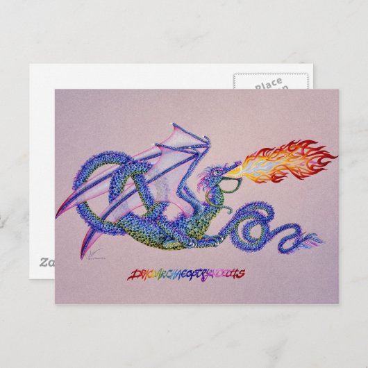 Dracoarchaeoptryxceltis Briefkaart (Voorkant / Achterkant)