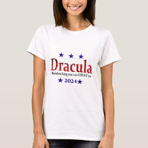 Dracula 2024 Verkiezingsbord - Grappig Halloween e T-shirt