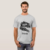 Dracula. Allosaurus Dinosaur Skull T-shirt (Voorkant volledig)