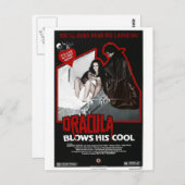 DRACULA BLOEIT ZIJN COOL BRIEFKAART (Voorkant / Achterkant)