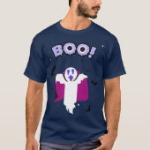 Dracula Boo Navy Blue T-Shirt (Voorkant)