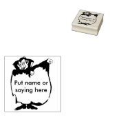 Dracula cape blanco 2 silhouet kunst stempel (Gestempeld)