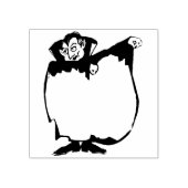 Dracula cape blanco silhouette kunstzegel 	rubberstempel (Afrduk)