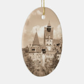 Dracula Castle in Transsylvanië, Roemenië Keramisch Ornament (Rechts)