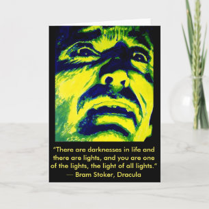 Dracula Christopher Lee Halloween Wenskaart Kaart