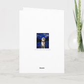 Dracula Dog Halloween wenskaart Kaart (Achterkant)