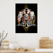 Dracula en Alucard Castlevania Game Funny Poster (Keuken)