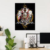 Dracula en Alucard Castlevania Game Funny Poster (Thuiskantoor)
