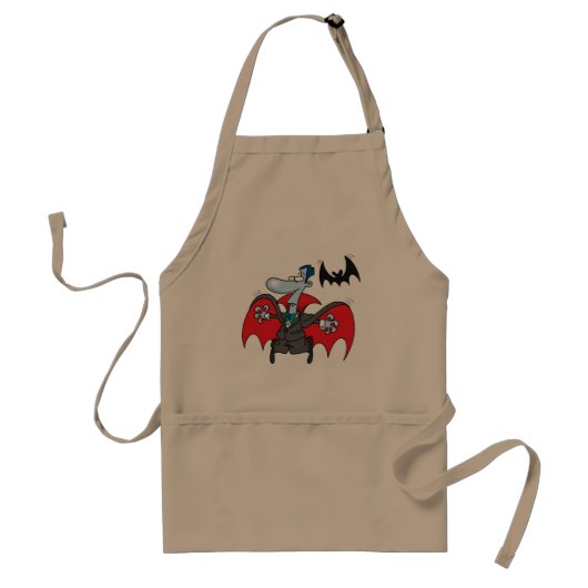 Dracula en een bat Apron Standaard Schort (Voorkant)