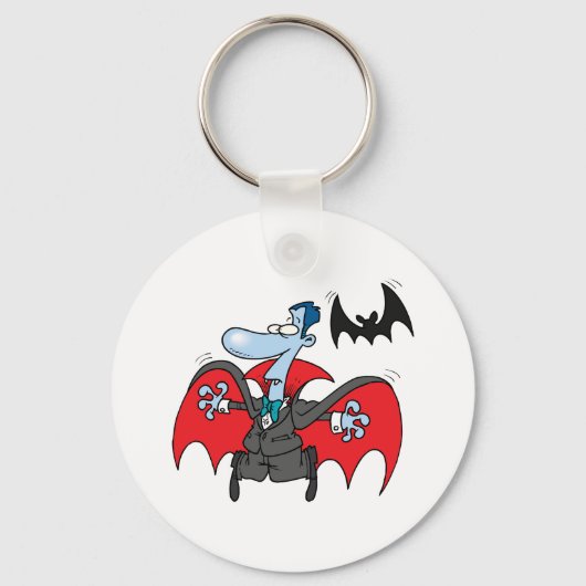Dracula en een bat-Sleutelhanger Sleutelhanger (Achterkant)