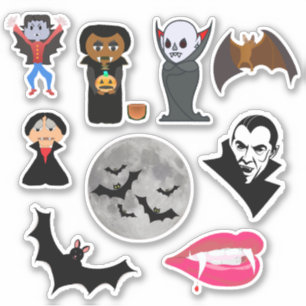 Dracula en vampire Decale Sticker Sheets