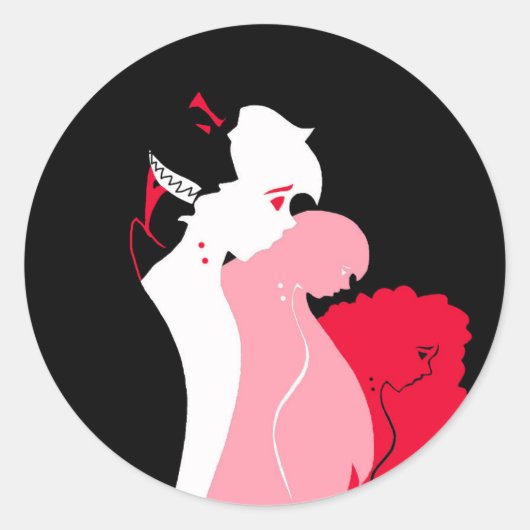 Dracula en zijn slachtoffers Sticker (Voorkant)