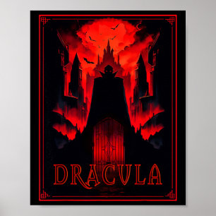 Dracula Gothic Horror Vampire Art - Halloween Vamp Poster