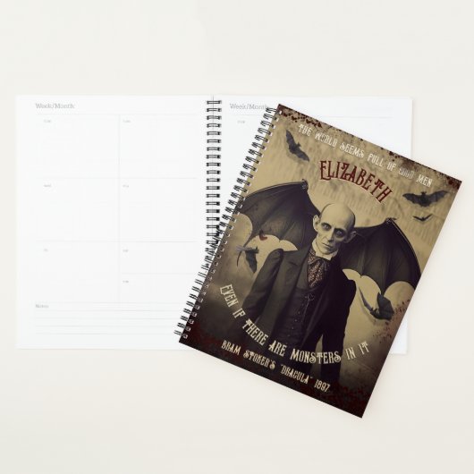 Dracula Gothic Vampire Horror Planner (Display)