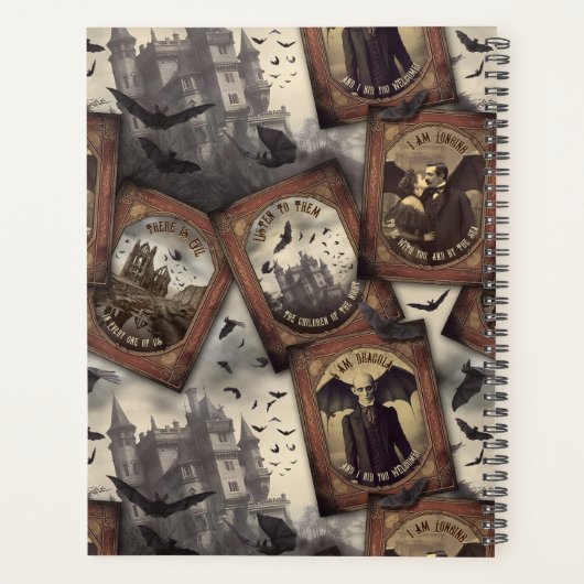  Dracula Gothic Vampire Horror Planner (Achterkant)