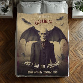 Dracula Gotische Horror Fleece Deken
